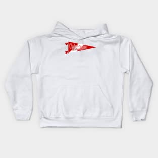 Wisconsin Pennant Kids Hoodie